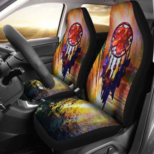 Hawaii Dreamcatcher Hibiscus Car Seat Covers 102918 - YourCarButBetter