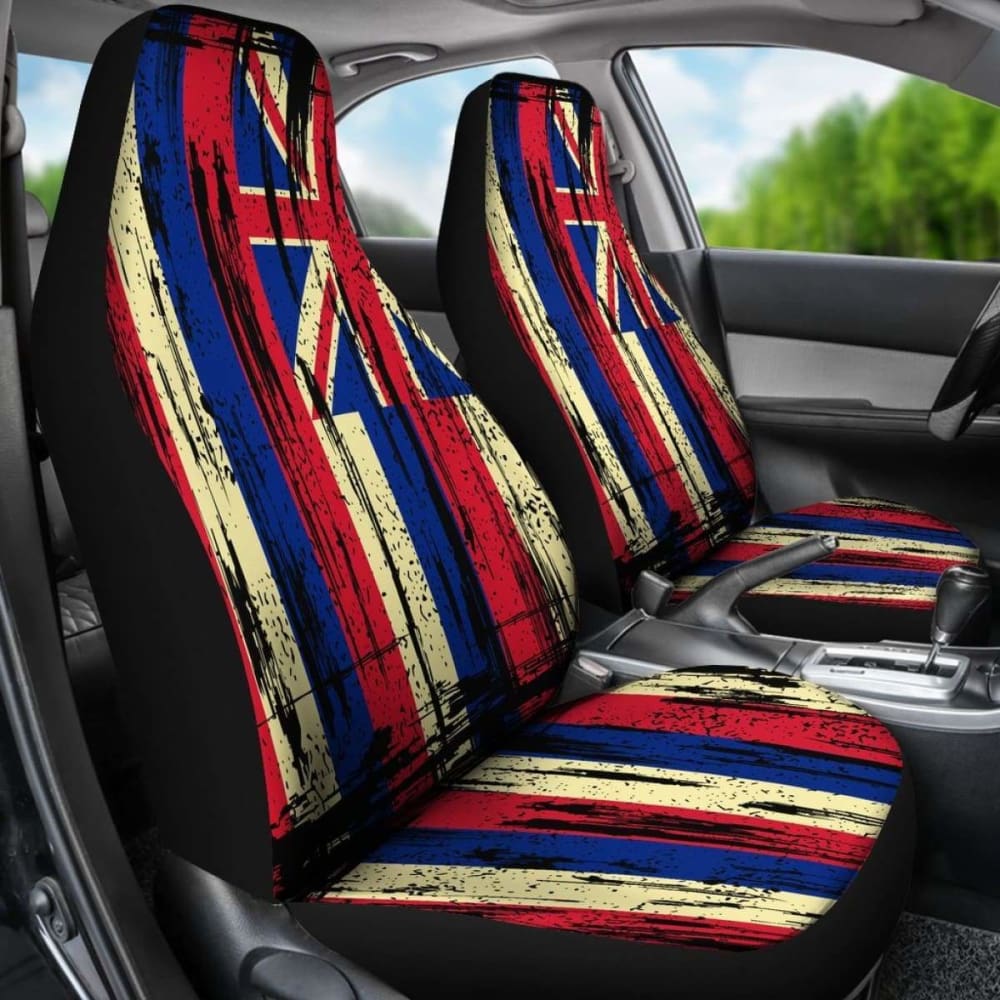 Hawaii Flag Grunge Car Seat Covers 1 232125 - YourCarButBetter