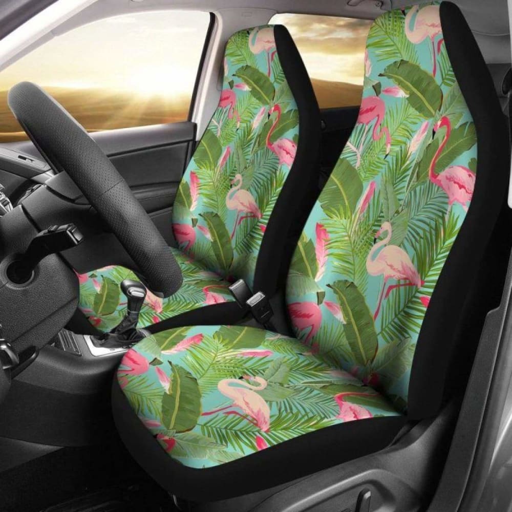Hawaii Flamingo Palm Leaf Car Seat Covers Amazing 105905 - YourCarButBetter