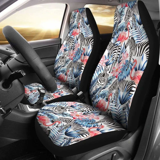 Hawaii Flamingo Zebra Tropical Car Seat Covers 1 201010
