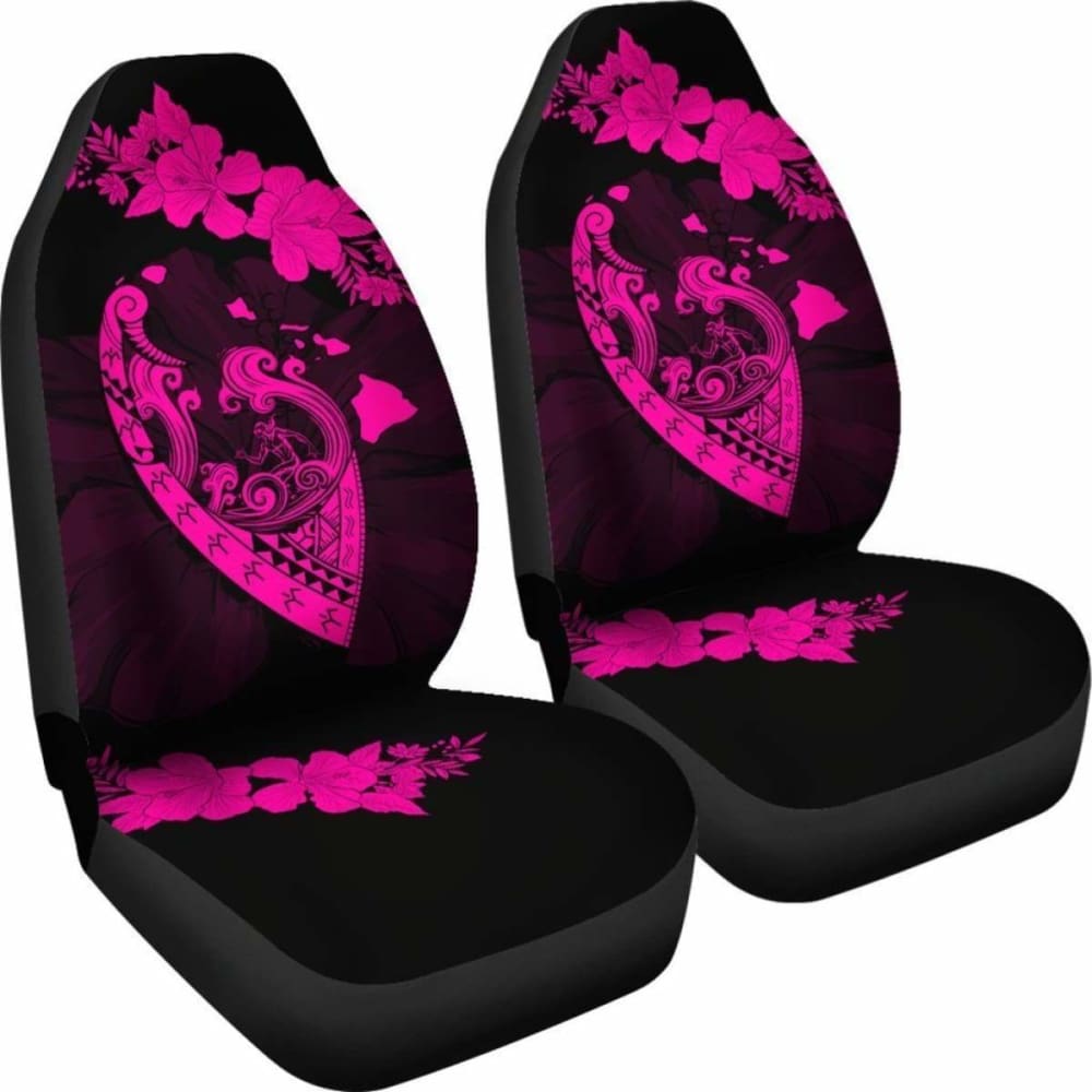 Hawaii Hibiscus Banzai Surfing Car Seat Cover Pink 105905 - YourCarButBetter