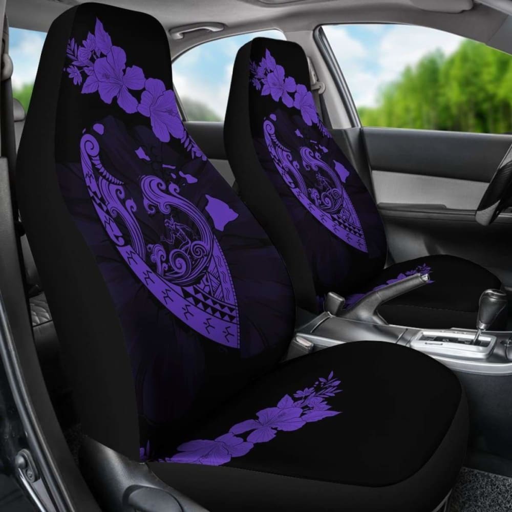 Hawaii Hibiscus Banzai Surfing Car Seat Cover Purple105905 - YourCarButBetter