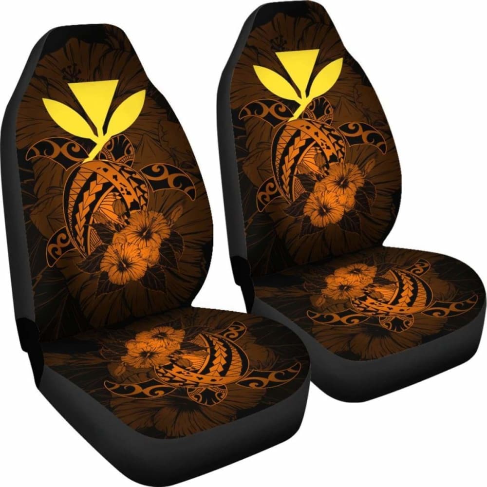 Hawaii Hibiscus Car Seat Cover - Harold Turtle - Orange - New 091114 - YourCarButBetter