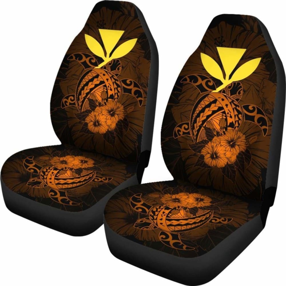 Hawaii Hibiscus Car Seat Cover - Harold Turtle - Orange - New 091114 - YourCarButBetter