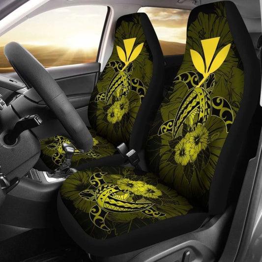 Hawaii Hibiscus Car Seat Cover - Harold Turtle - Yellow - New 091114 - YourCarButBetter