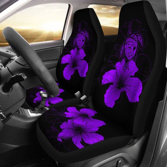 Hawaii Hibiscus Car Seat Cover - Turtle Map - Purple - New 091114 - YourCarButBetter
