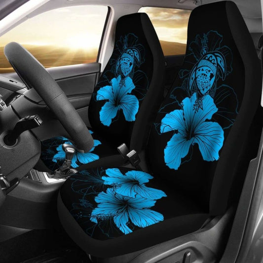 Hawaii Hibiscus Car Seat Cover - Turtle Map - Traffic Blue - New 091114 - YourCarButBetter