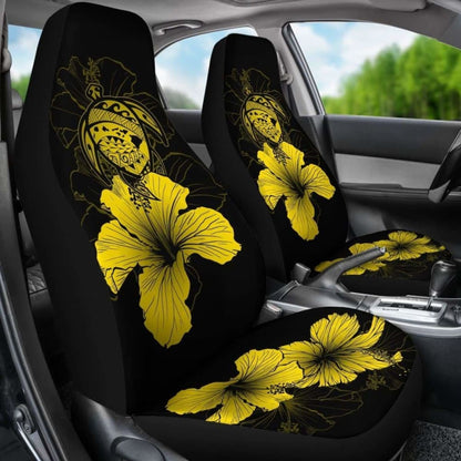 Hawaii Hibiscus Car Seat Cover - Turtle Map - Yellow - New 091114 - YourCarButBetter