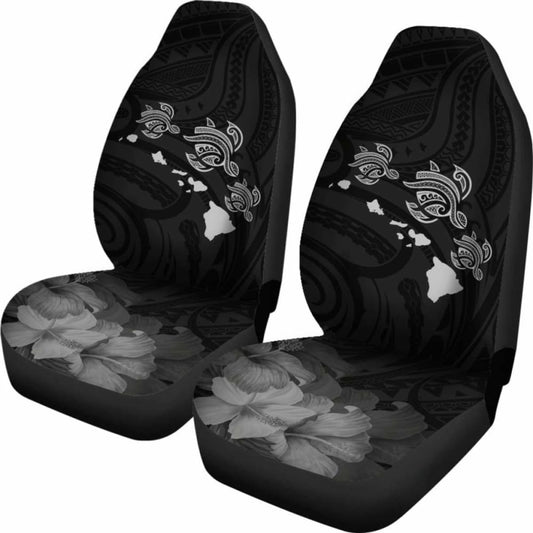 Hawaii Hibiscus Map Polynesian Ancient Gray Turtle Car Set Covers - New - Awesome 091114 - YourCarButBetter