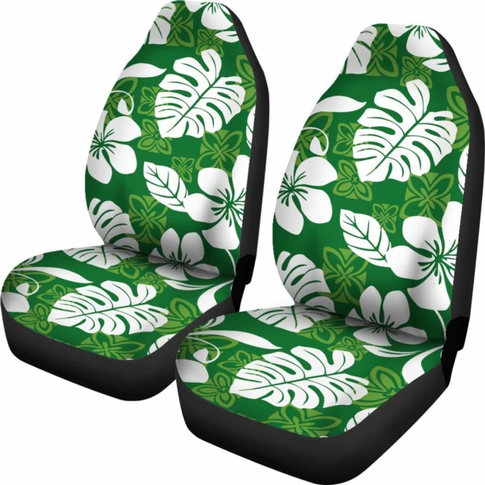 Hawaii Hibiscus Palm Leaf Car Seat Covers 7 232125 - YourCarButBetter