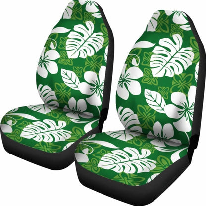 Hawaii Hibiscus Palm Leaf Car Seat Covers 7 232125 - YourCarButBetter