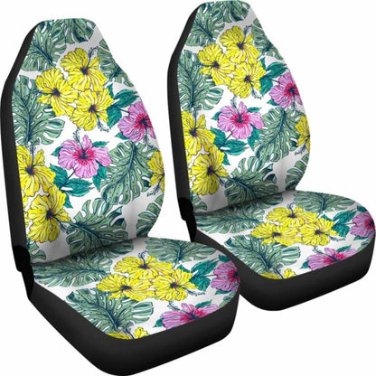 Hawaii Hibiscus Pattern Car Seat Covers 02 - 232125 - YourCarButBetter