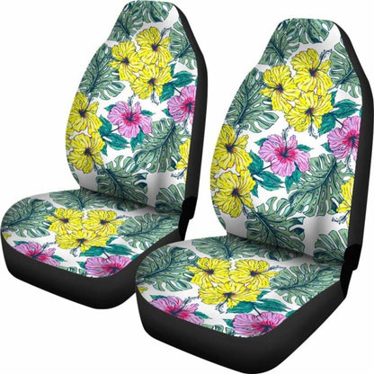 Hawaii Hibiscus Pattern Car Seat Covers 02 - 232125 - YourCarButBetter