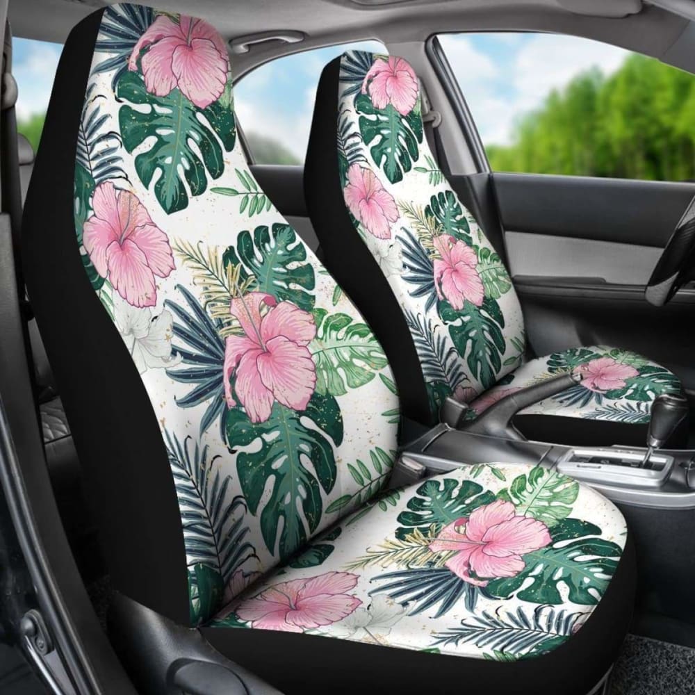 Hawaii Hibiscus Pattern Car Seat Covers 03 - 232125 - YourCarButBetter