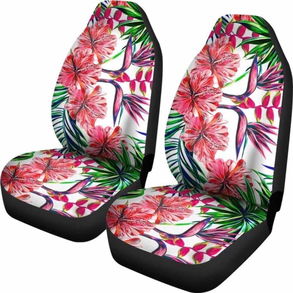 Hawaii Hibiscus Pattern Car Seat Covers 04 - 232125 - YourCarButBetter