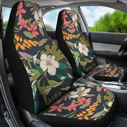 Hawaii Hibiscus Pattern Car Seat Covers 05 - 232125 - YourCarButBetter