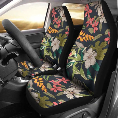 Hawaii Hibiscus Pattern Car Seat Covers 05 - 232125 - YourCarButBetter