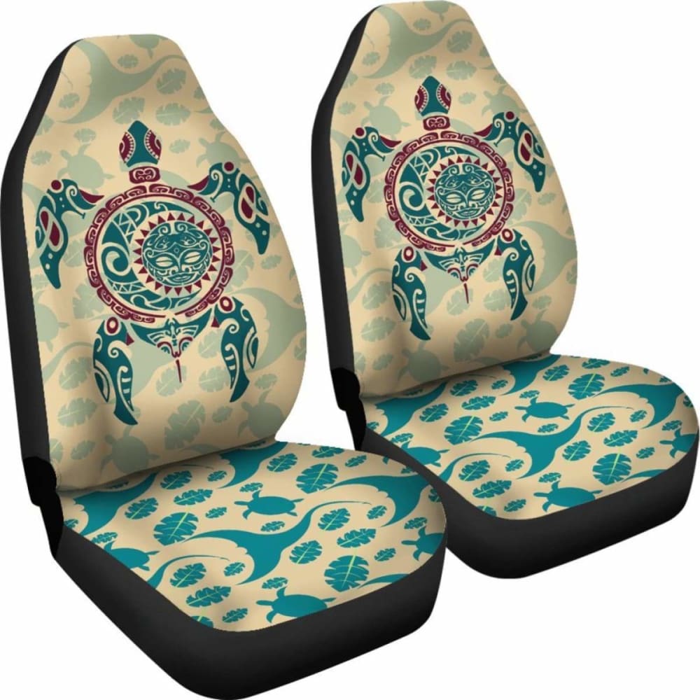 Hawaii Honu Turtle Tribal Sun Moon Car Seat Covers Amazing 091114 - YourCarButBetter