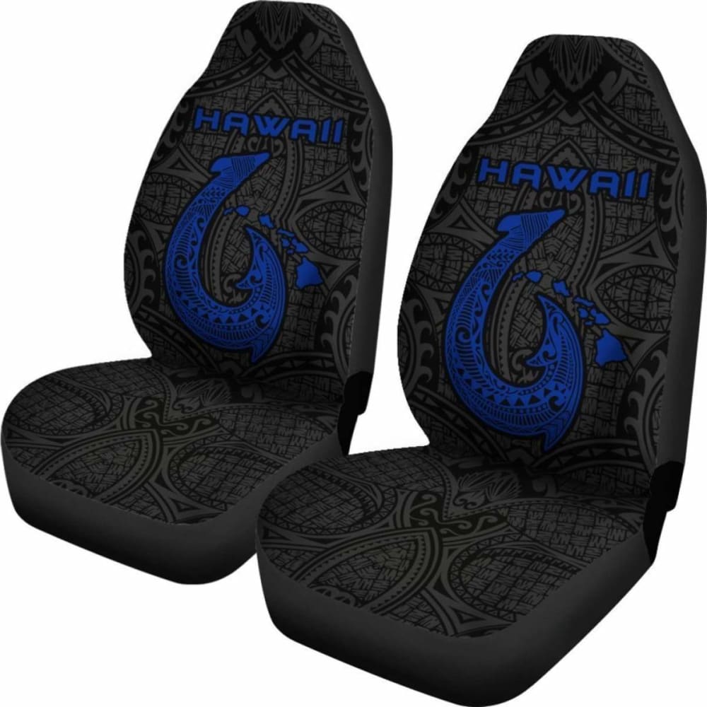 Hawaii Hook Map Car Seat Covers Blue Amazing 105905 - YourCarButBetter