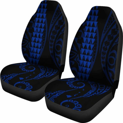Hawaii Kakau Blue Polynesian Car Seat Covers Amazing 105905 - YourCarButBetter