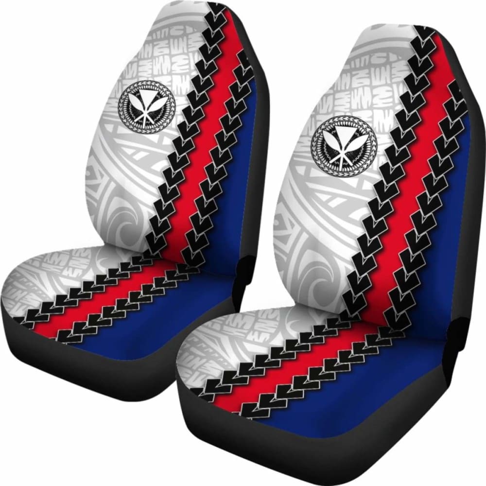 Hawaii Kakau Flag Polynesian Car Seat Cover Amazing 105905 - YourCarButBetter