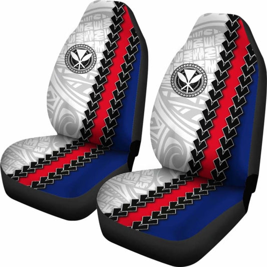 Hawaii Kakau Flag Polynesian Car Seat Cover Amazing 105905 - YourCarButBetter