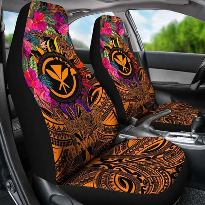 Hawaii Kanaka Maoli Car Seat Covers- Hibiscus Flowers & Patterns - 232125 - YourCarButBetter