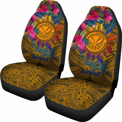 Hawaii Kanaka Maoli Car Seat Covers - Hibiscus Flowers & Patterns - 232125 - YourCarButBetter