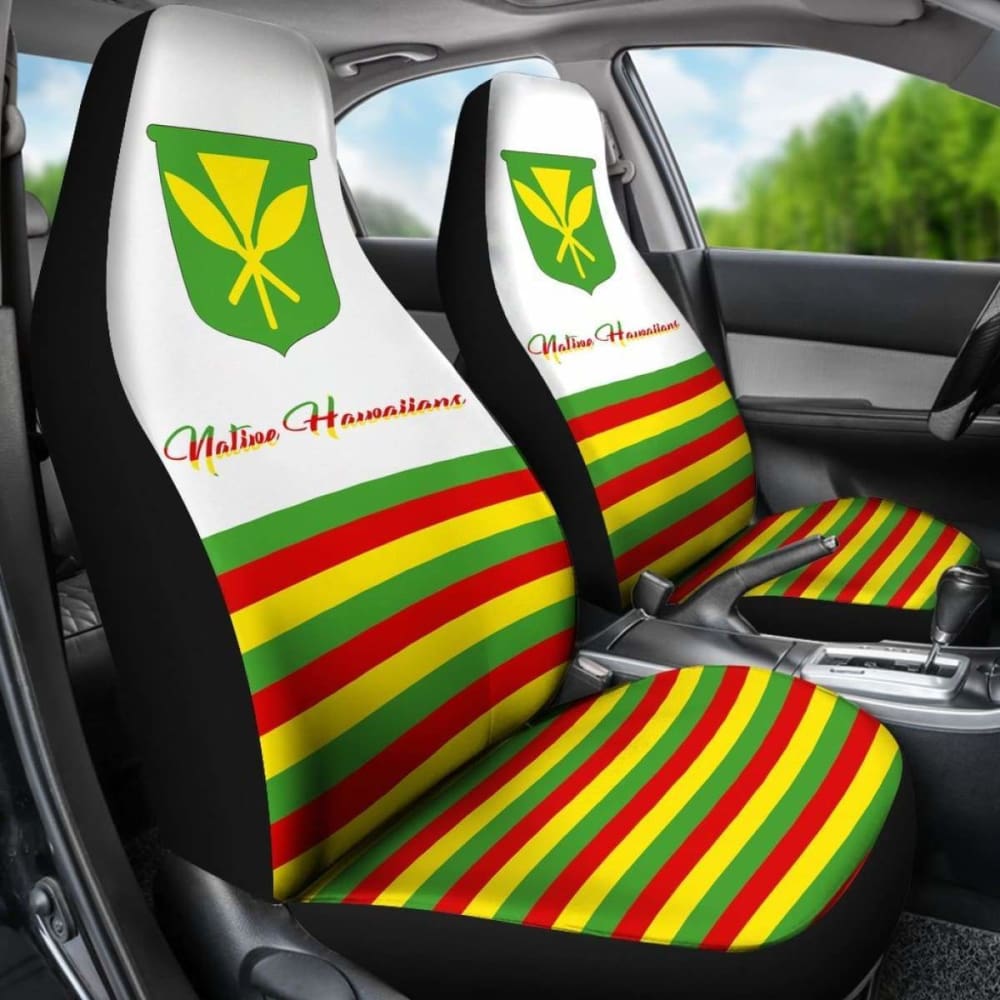 Hawaii Kanaka Maoli Flag Native Hawaiian Car Seat Covers Amazing 105905 - YourCarButBetter