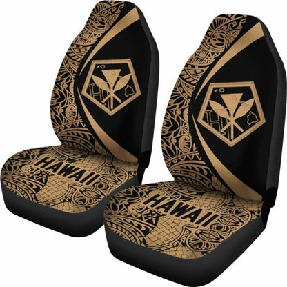 Hawaii Kanaka Polynesian Car Seat Covers - Circle Style Golden - Amazing 105905 - YourCarButBetter
