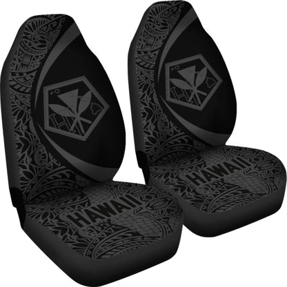 Hawaii Kanaka Polynesian Car Seat Covers - Circle Style Gray - Amazing 105905 - YourCarButBetter
