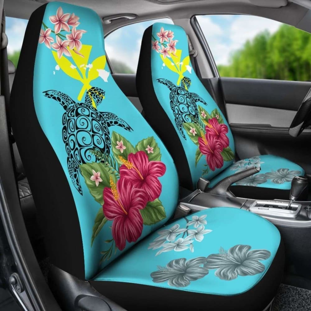 Hawaii Kanaka Turtle Hibiscus Plumeria Tropical Style - Car Seat Cover New Awesome 091114 - YourCarButBetter
