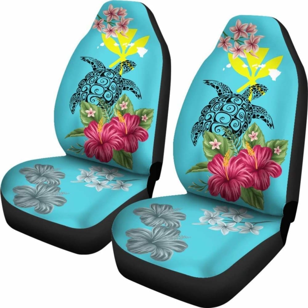 Hawaii Kanaka Turtle Hibiscus Plumeria Tropical Style - Car Seat Cover New Awesome 091114 - YourCarButBetter