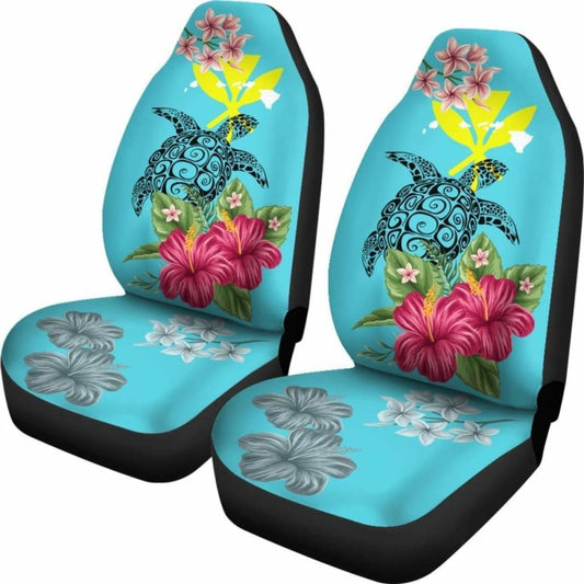 Hawaii Kanaka Turtle Hibiscus Plumeria Tropical Style - Car Seat Cover New Awesome 091114 - YourCarButBetter