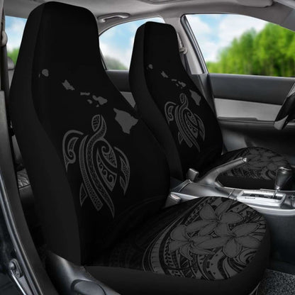 Hawaii Map Plumeria Polynesian Gray Turtle Car Set Covers - New - Awesome 091114 - YourCarButBetter