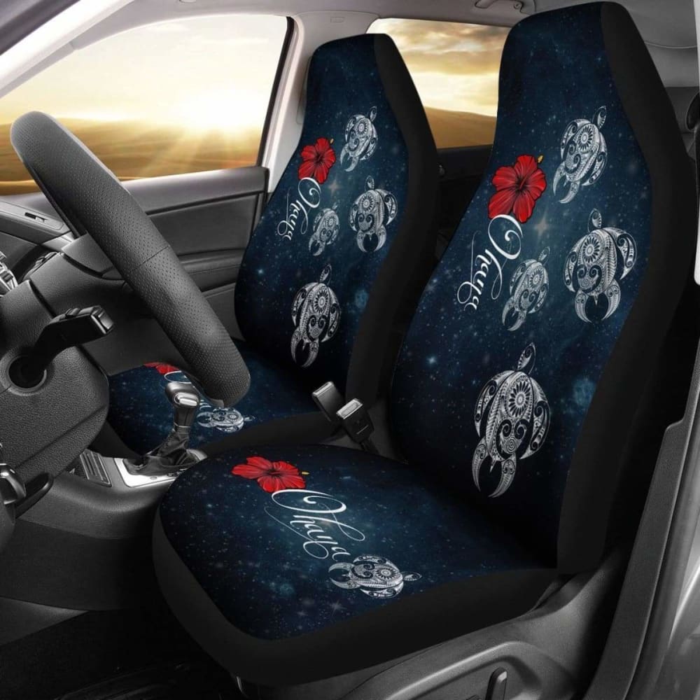 Hawaii Ohana Turtle Hibiscus Galaxy Car Seat Cover - New - Awesome 091114 - YourCarButBetter