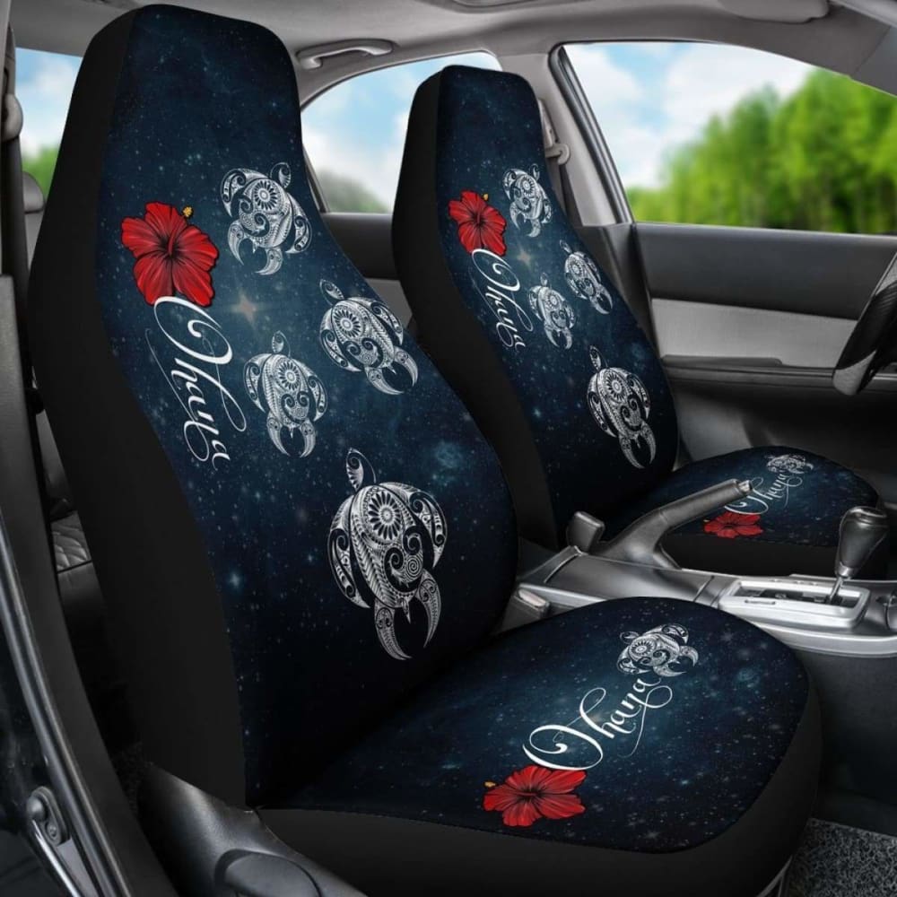 Hawaii Ohana Turtle Hibiscus Galaxy Car Seat Cover - New - Awesome 091114 - YourCarButBetter