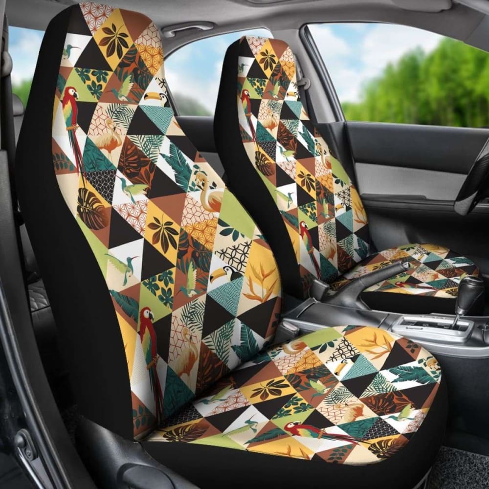 Hawaii Parrot Pattern Car Seat Covers 7 174914 - YourCarButBetter