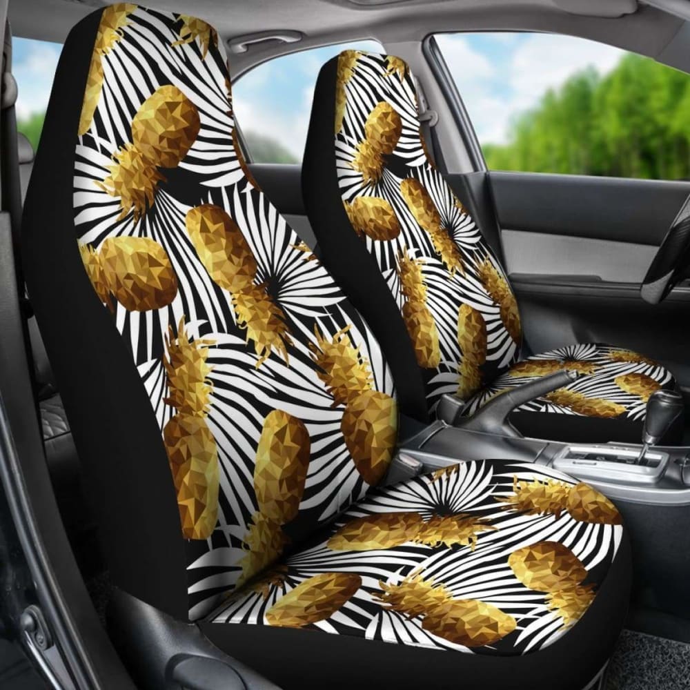 Hawaii Pineapple Palm Leaf Car Seat Covers 7 174914 - YourCarButBetter