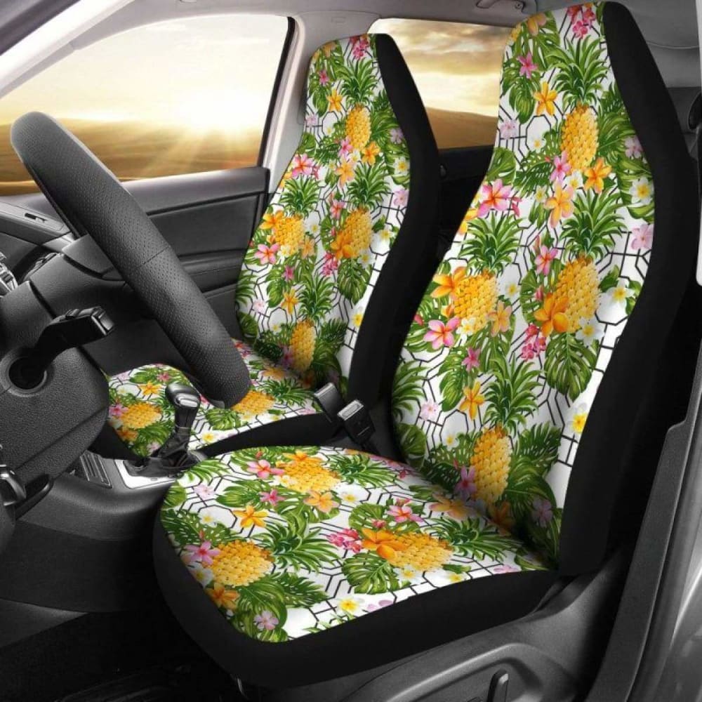Hawaii Pineapple Tropical Car Seat Covers 174914 - YourCarButBetter