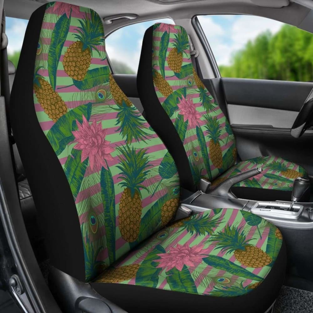 Hawaii Pineapple Tropical Car Seat Covers 7 174914 - YourCarButBetter
