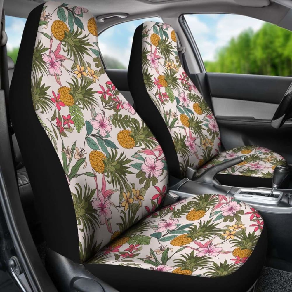 Hawaii Pineapple Tropical Car Seat Covers 7 174914 - YourCarButBetter