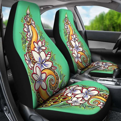 Hawaii Plumeria Tentacle Car Seat Covers Amazing 105905 - YourCarButBetter