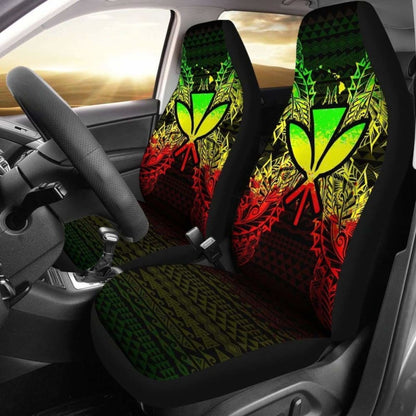 Hawaii Polynesia Car Seat Cover Map Reggae 105905 - YourCarButBetter