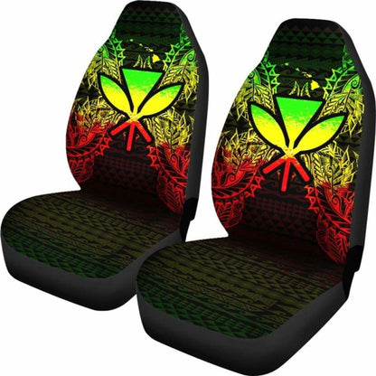 Hawaii Polynesia Car Seat Cover Map Reggae 105905 - YourCarButBetter