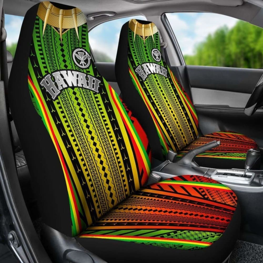 Hawaii Polynesian Car Seat Covers - Tribal Ornamental - 105905 - YourCarButBetter