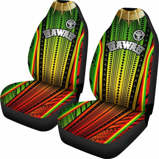 Hawaii Polynesian Car Seat Covers - Tribal Ornamental - 105905 - YourCarButBetter