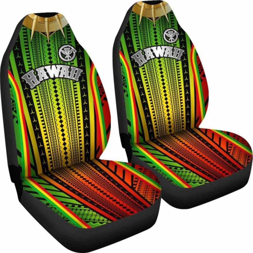 Hawaii Polynesian Car Seat Covers - Tribal Ornamental - 105905 - YourCarButBetter