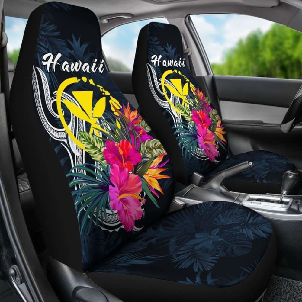Hawaii Polynesian Car Seat Covers - Tropical Flower - 105905 - YourCarButBetter