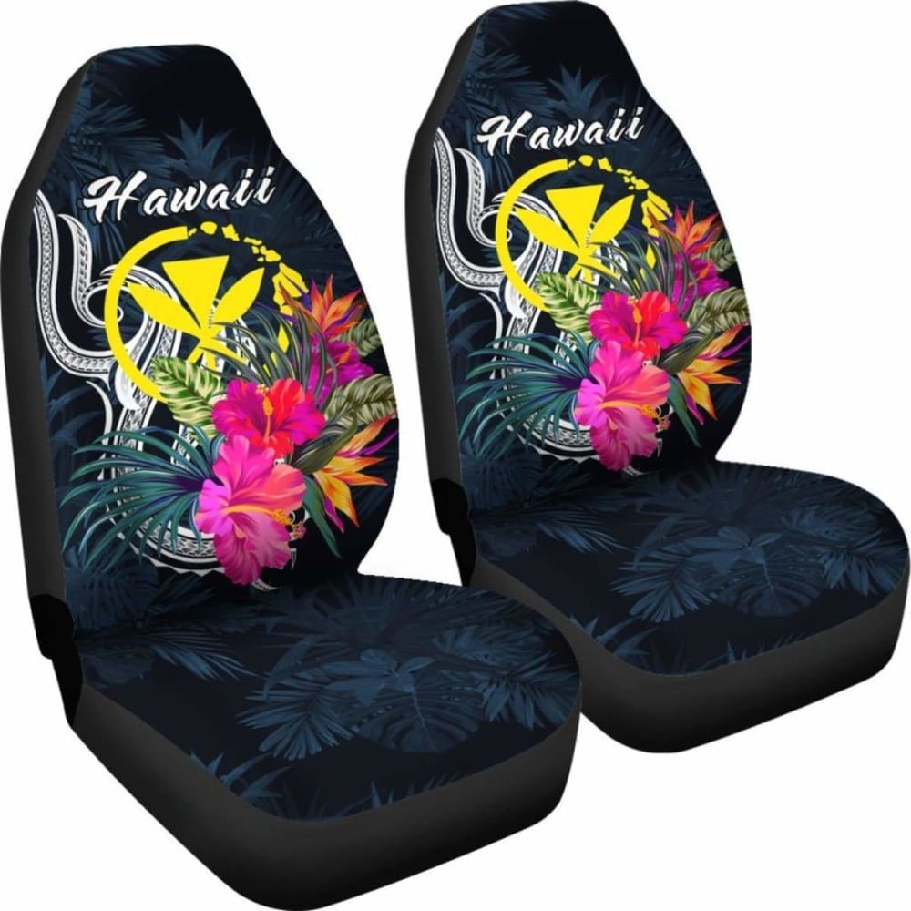 Hawaii Polynesian Car Seat Covers - Tropical Flower - 105905 - YourCarButBetter
